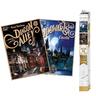 Harry Potter - Pack de 2 pósteres retro Hogwarts y Diagon
