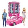 Barbie - Barbie y Ken con vehículo y armario