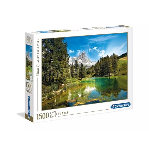Clementoni - Puzzle 1500 peças paisagem do Lago Azul ㅤ
