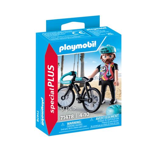 Playmobil - Figura Ciclista de Estrada ㅤ