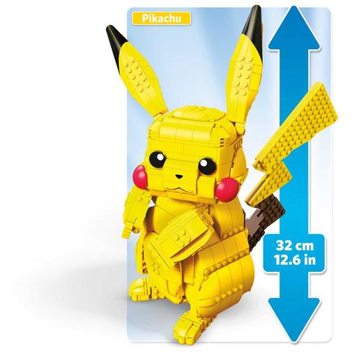 Mattel - Pokemon - Figura Pikachu Jumbo em blocos de construção Mega Construx Pokémon ㅤ