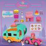 KookyLoos - Caravana com acessórios, boneca e animal de estimação, inclui carro e utensílios de cozinha ㅤ
