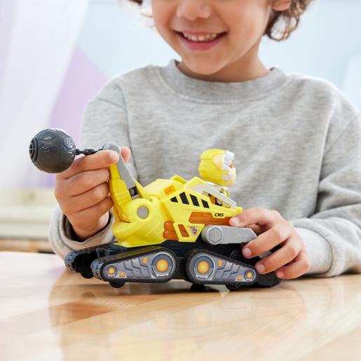 Energía - Patrulha Pata - Camião de construção de brinquedo com figura de ação, luzes e sons
 ㅤ
