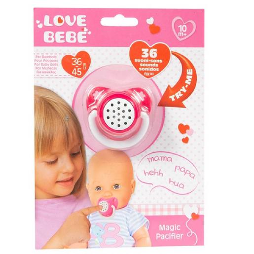 Love Bebe - Chupeta com sons para bonecos
