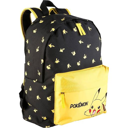 Pokemon - Grande mochila escolar Pokemon Pikachu adaptável multicolorida