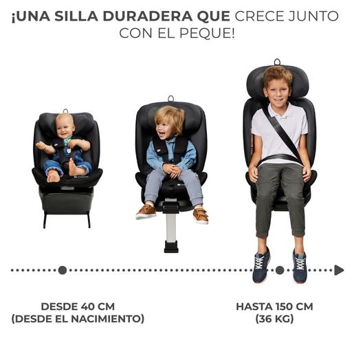 Kinderkraft - Cadeira auto I-360 (40-150 cm) Cinzento