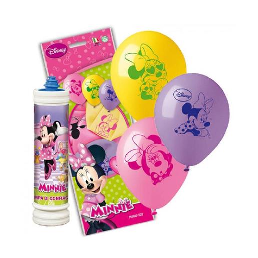 Minnie Mouse - Kit 10 balões com bomba