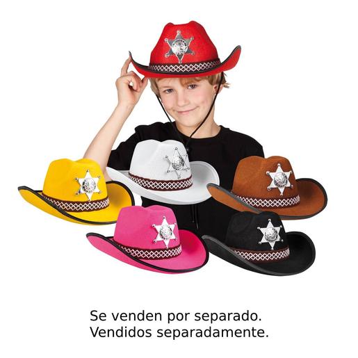 Chapéu infantil Sheriff (várias cores)
