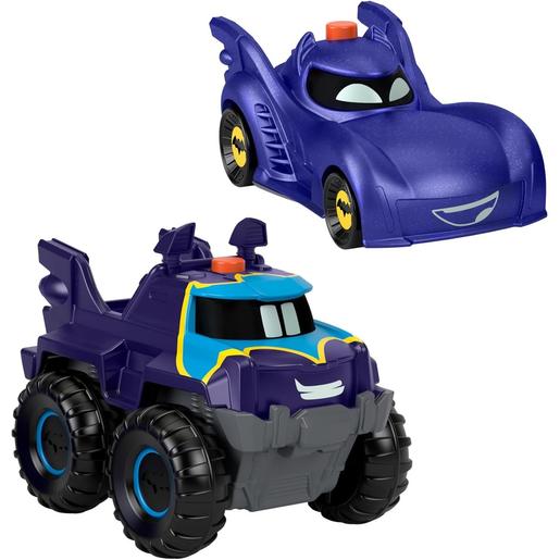 Mattel - Veículo de brinquedo luminoso Batwheels escala 1:55 ㅤ