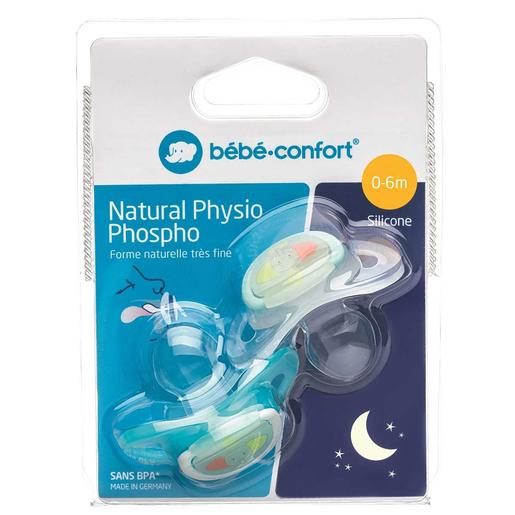 Bébé Confort - Pack 2 chupetas natural physio 0 a 6 meses