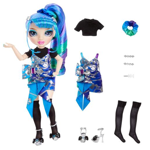Muñeca de Moda Special Edition Azul y Verde con Accesorios y Mochila Flexible ㅤ