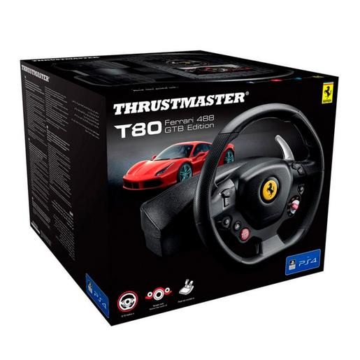 Thrustmaster - Volante e Pedais T80 Ferrari 488 GTB para PS4/PC