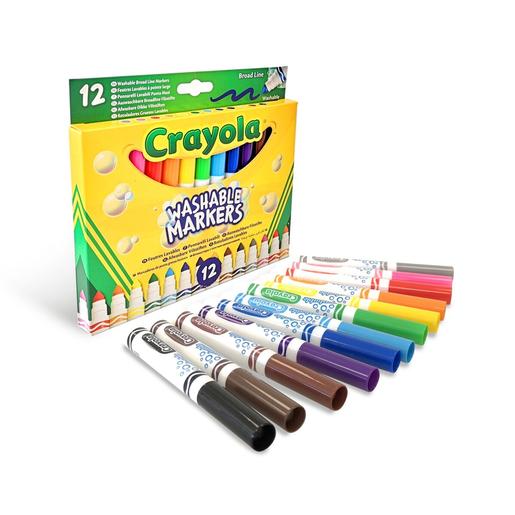 Crayola - Pack 12 Canetas de feltro laváveis