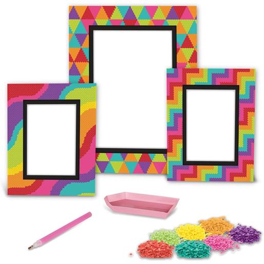 Crayola - Kit criação de molduras de fotos personalizáveis com brilhantes de cores
 ㅤ