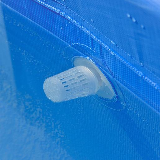 Outsunny - Piscina desmontable tubular de acero azul 2.100 l con depuradora
