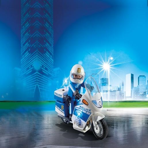 Playmobil - Policia com Moto e Luzes LED - 6923