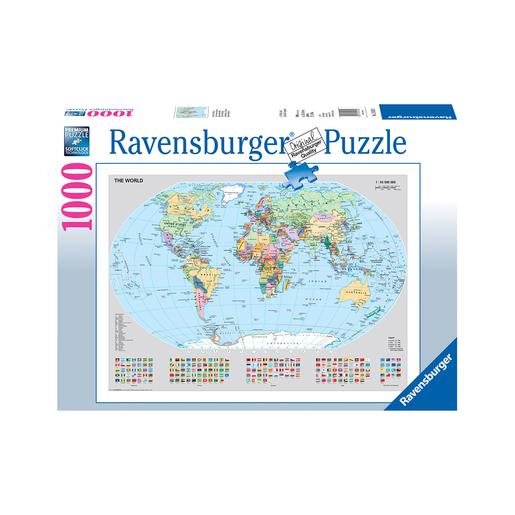 Ravensburger - Puzzle 1000 Peças Mapamundi Político