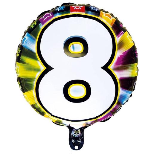 Balão LED helio número 8