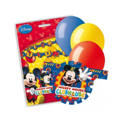 Mickey Mouse - Kit Grinalda + 6 balões