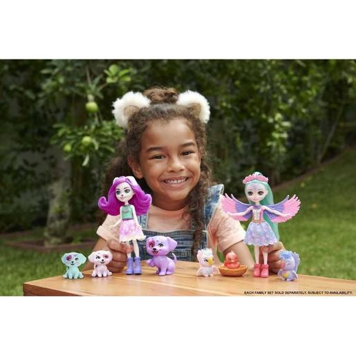Mattel - Enchantimals - Enchantimals familia de loros muñecas con mascotas y accesorios (Varios modelos) ㅤ