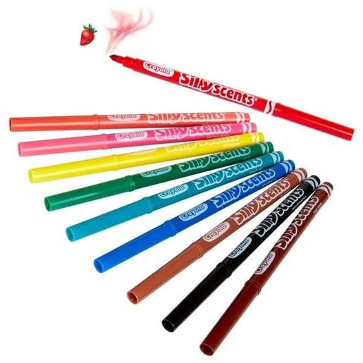 Crayola - Marcadores laváveis multicoloridos, conjunto de 10 unidades ㅤ