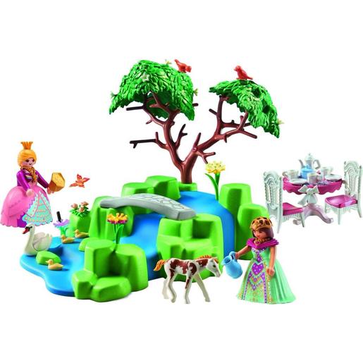 Playmobil - Piquenique de princesas com pônei Playmobil: jogo de construção ㅤ