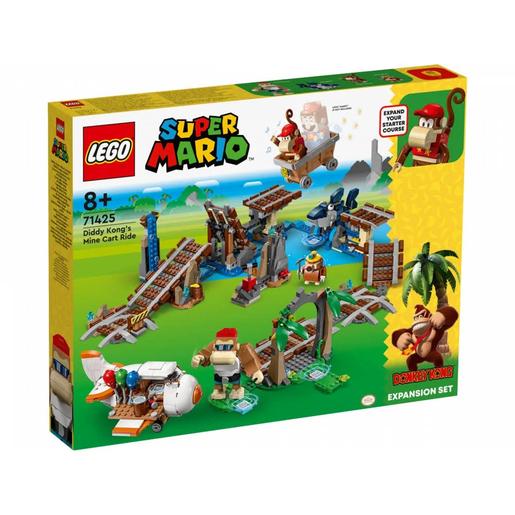 LEGO - Super Mario - Set de expansión: vagoneta minera, construcción de pista de juguete y avión, con 4 figuras de personajes (Varios modelos) 71425