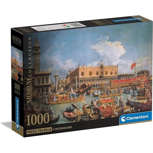 Clementoni - Coleção de quebra-cabeças: o retorno do Bucentauro no dia da ascensão, 1000 peças ㅤ