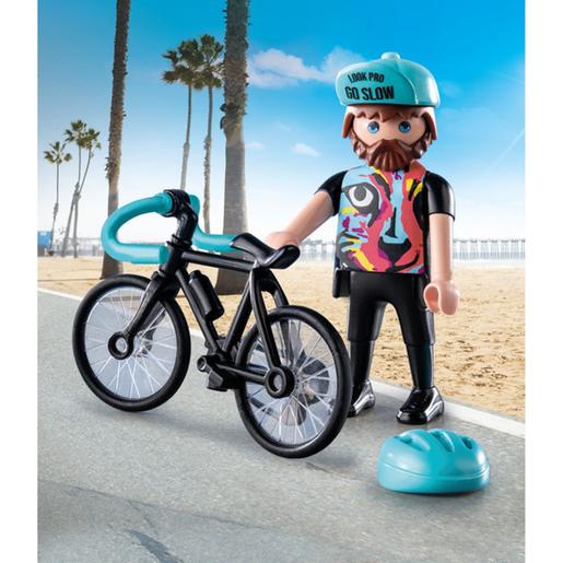 Playmobil - Figura Ciclista de Estrada ㅤ