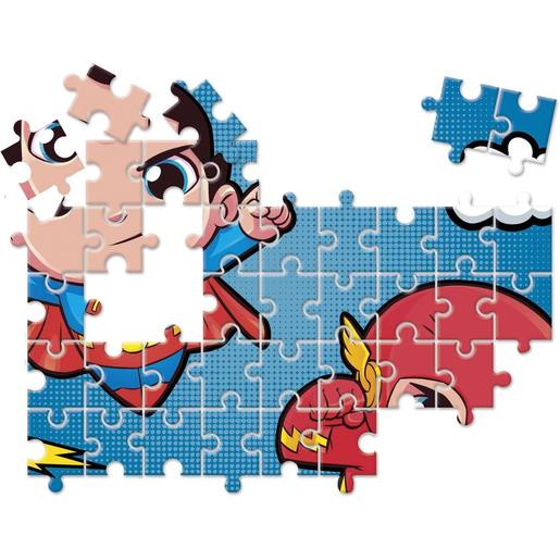 Clementoni - Puzzles progressivos de super-heróis da DC Comics, 10 em 1, multicolor, tamanho médio ㅤ