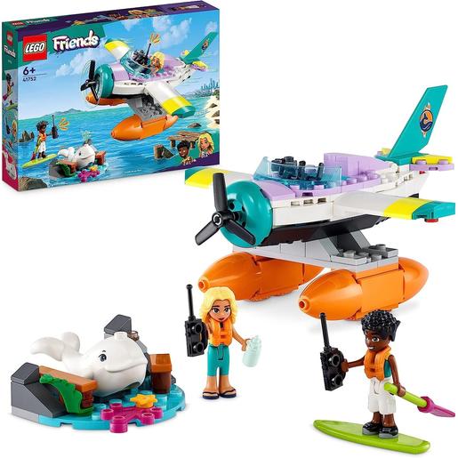 LEGO - Avião de resgate marítimo com figura de baleia e mini bonecas 41752