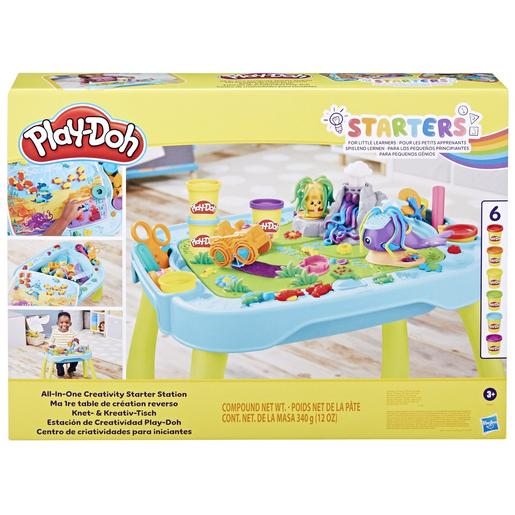 Play-Doh - Plastilina 2-en-1 Estación Creativa de Utensilios y Mesa de Creación Reverso ㅤ
