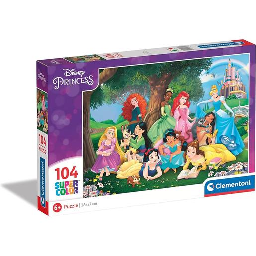 Clementoni - Princesas Disney - Puzzle infantil 104 peças Princesas Disney ㅤ