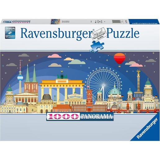 Ravensburger - Puzzle panorâmico Berlim à noite 1000 peças ㅤ