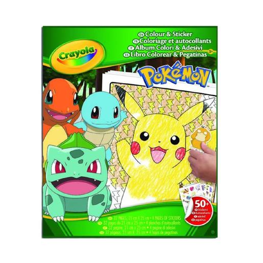 Crayola - Pokémon - Livro para colorir e autocolantes