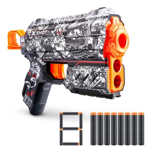 X-Shot - Pistola de dardos Skins Flux (Vários modelos)