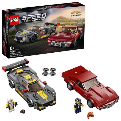 LEGO Speed Champions - Desportivo Chevrolet Corvette C8.R e Chevrolet Corvette de 1968 - 76903