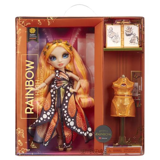 Muñeca de moda naranja con conjunto y accesorios de moda ㅤ