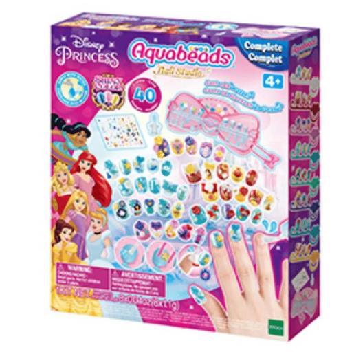 Aquabeads - Princesas Disney - Estudo de unhas Princesas Disney com 40 peças  35006