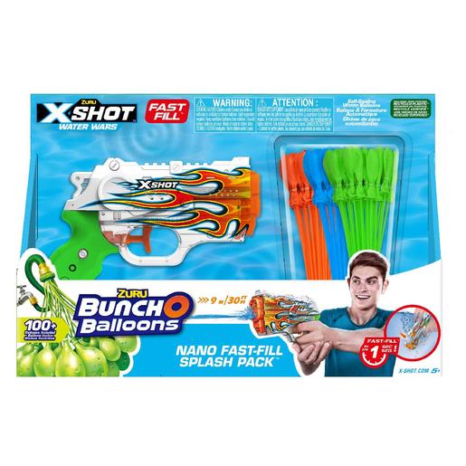 X-Shot - Pistola Nano e 3 pack de balões Bunch O Balloons