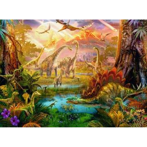 Ravensburger - Puzzle de la Tierra de los Dinosaurios 500 piezas ㅤ