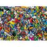 Clementoni - Quebra-cabeça de design de banda desenhada da DC Comics, 1000 peças, multicolorido, tamanho único ㅤ