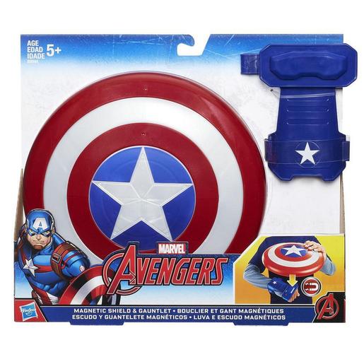 Os Vingadores - Capitão América Escudo e Luva Magnética