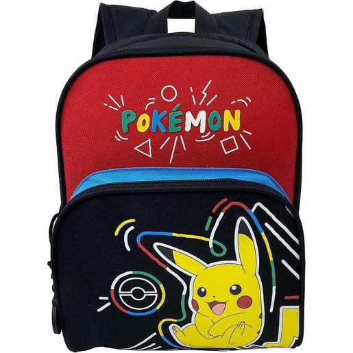 Play - Pokemon - Mochila escolar Pokémon 30 cm com estampado colorido e Pikachu