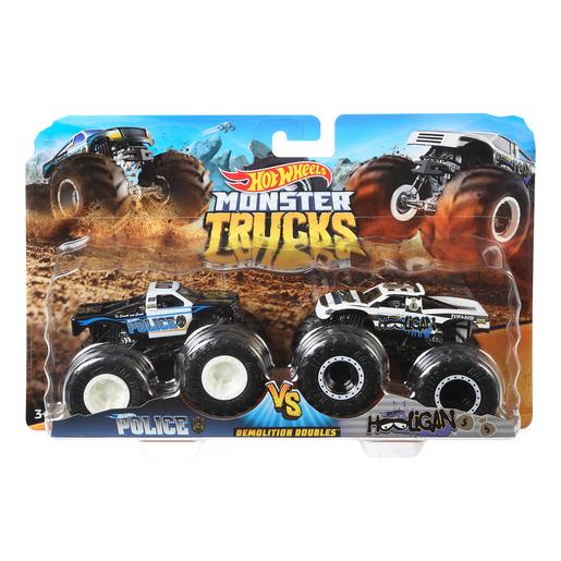 Hot Wheels - Pack 2 Veículos Dupla Demolição Monster Trucks (vários modelos)
