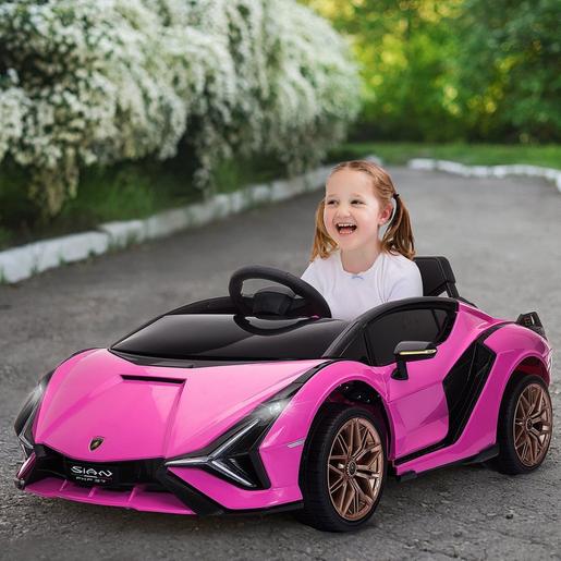 Homcom - Lamborghini SIAN elétrico rosa