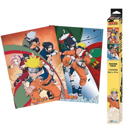 Naruto set 2 posters Naruto equipa 7