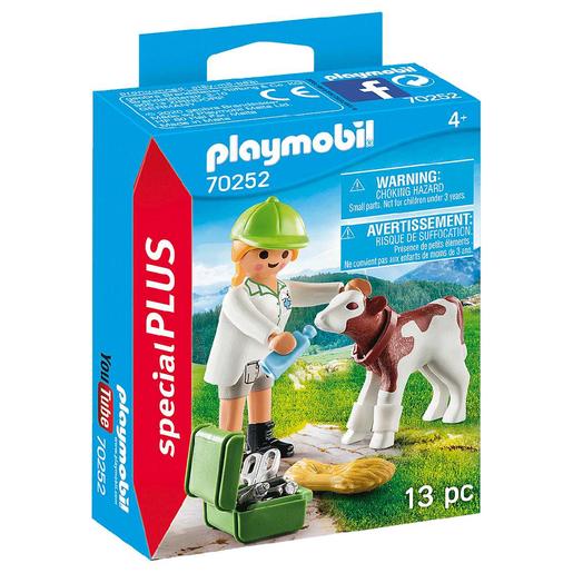 Playmobil - Veterinária com bezerro - 70252