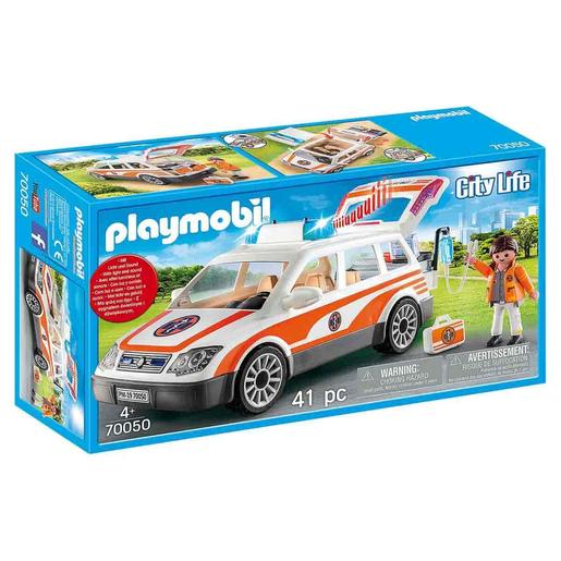 Playmobil - Carro Médico de Emergência com Luz e Som - 70050