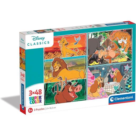 Clementoni - Puzzles infantis de 48 peças Disney Clássicos ㅤ